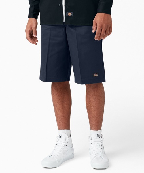 Dickies（ディッキーズ）の「42283 ルーズフィット ワークショーツ（チノパンツ・メンズ・ダークネイビー/ブラック/ホワイト/ベージュ系/ダークブラウン/チャコールグレー/オリーブ系/シルバー/ダークグリーン系・36inch/32inch/34inch/28inch/30inch）」の16枚目の写真