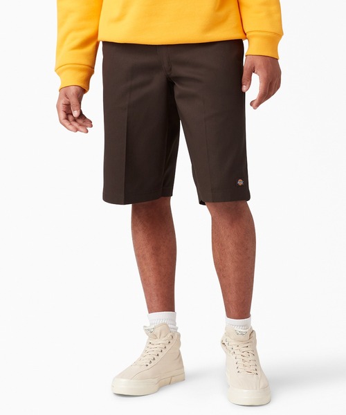 Dickies（ディッキーズ）の「42283 ルーズフィット ワークショーツ（チノパンツ・メンズ・ダークネイビー/ブラック/ホワイト/ベージュ系/ダークブラウン/チャコールグレー/オリーブ系/シルバー/ダークグリーン系・36inch/32inch/34inch/28inch/30inch）」の18枚目の写真