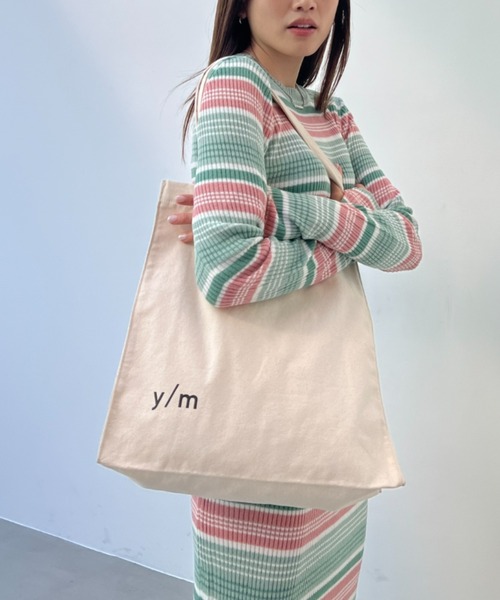 y/m（イム）の「y/mトートBAG（トートバッグ・レディース・オフホワイト・FREE）」の2枚目の写真