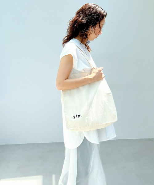 y/m（イム）の「y/mトートBAG（トートバッグ・レディース・オフホワイト・FREE）」の10枚目の写真