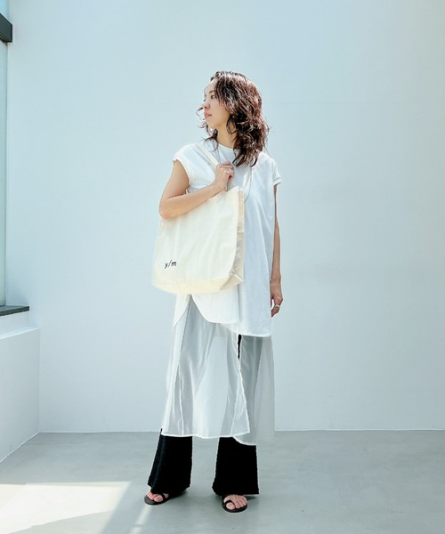 y/m（イム）の「y/mトートBAG（トートバッグ・レディース・オフホワイト・FREE）」の13枚目の写真