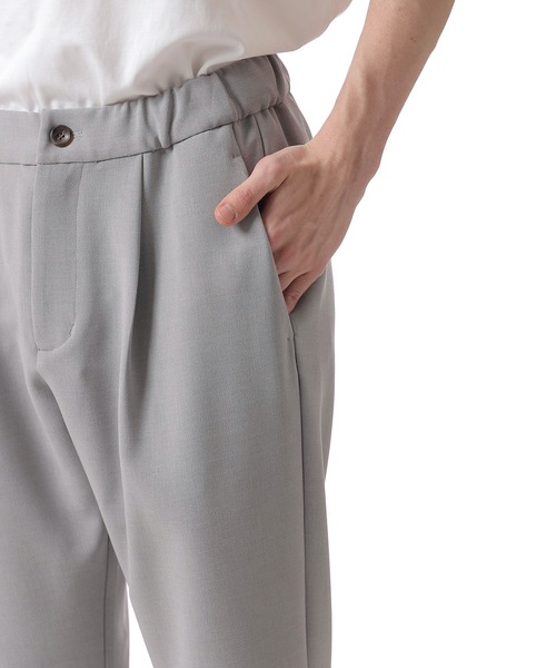 ATTACHMENT（アタッチメント）の「ストレッチダブルクロス レギュラーフィット イージーパンツ / PE STRETCH DOUBLE CLOTH REGULAR FIT EASY PANTS（スラックス・メンズ・ライトグレー/ブラック/ダークグレー・1/2/3）」の11枚目の写真