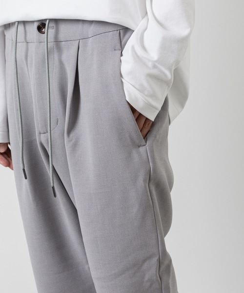 ATTACHMENT（アタッチメント）の「ストレッチダブルクロス レギュラーフィット イージーパンツ / PE STRETCH DOUBLE CLOTH REGULAR FIT EASY PANTS（スラックス・メンズ・ライトグレー/ブラック/ダークグレー・1/2/3）」の20枚目の写真