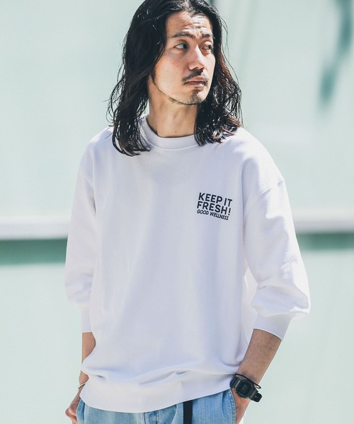 Goodwear（グッドウェア）の「『別注』GOODWEAR×Sonny Label　プリントスウェット1（スウェット・メンズ・ホワイト/ロイヤルブルー/グレー系その他・MEDIUM/LARGE）」の4枚目の写真