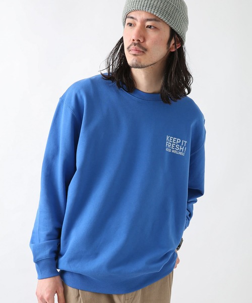 Goodwear（グッドウェア）の「『別注』GOODWEAR×Sonny Label　プリントスウェット1（スウェット・メンズ・ホワイト/ロイヤルブルー/グレー系その他・MEDIUM/LARGE）」の14枚目の写真