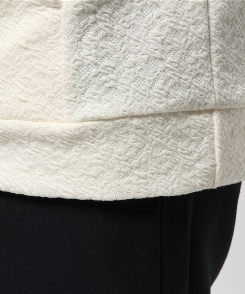 Lui's（ルイス）の「Lui's(ルイス) 5分袖ドレープTシャツパーカー（パーカー・メンズ・ホワイト/ブラック/ネイビー・SMALL/MEDIUM）」の10枚目の写真