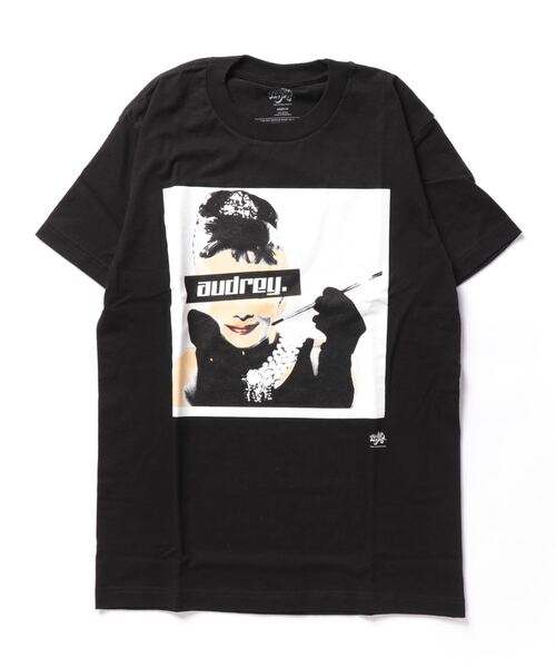 Audrey Hepburn オードリーヘップバーン Tシャツ ブラック L PARKS TOKYO SELECT tシャツ （UN）AUDREY HEPBURN S/S TEE