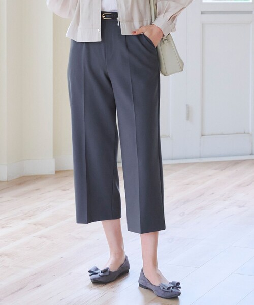 【セール】【新色追加・洗える】センタープレスワイドパンツ（その他パンツ）｜Tiaclasse（ティアクラッセ）