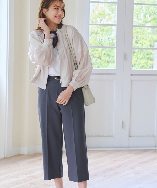 【セール】【新色追加・洗える】センタープレスワイドパンツ（その他パンツ）｜Tiaclasse（ティアクラッセ）