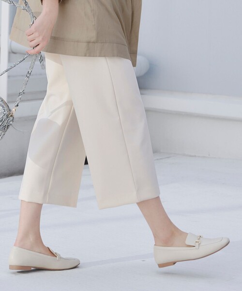 【セール】【新色追加・洗える】センタープレスワイドパンツ（その他パンツ）｜Tiaclasse（ティアクラッセ）