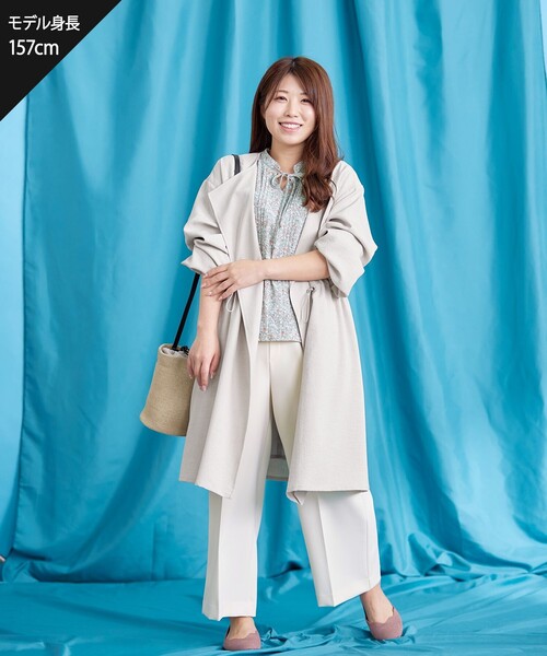 【セール】【新色追加・洗える】センタープレスワイドパンツ（その他パンツ）｜Tiaclasse（ティアクラッセ）