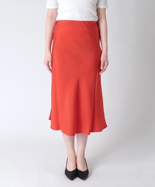 Three Four Time(スリーフォータイム)の「<接触冷感>キュプラマーメイドスカート(スカート・レディース・ブルー/ブラック/ベージュ/オレンジ・FREE)」の9枚目の写真