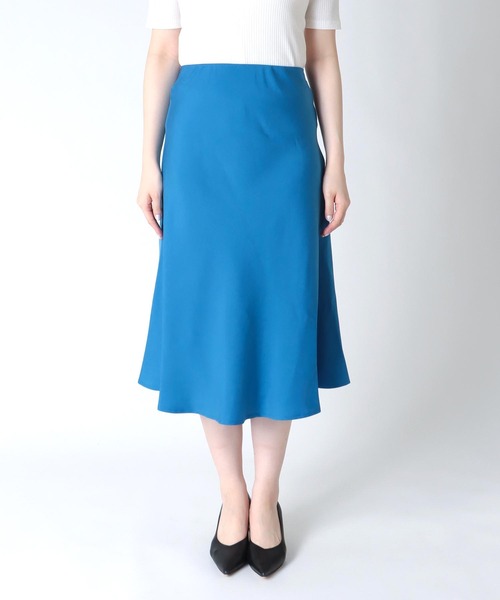 Three Four Time(スリーフォータイム)の「<接触冷感>キュプラマーメイドスカート(スカート・レディース・ブルー/ブラック/ベージュ/オレンジ・FREE)」の18枚目の写真