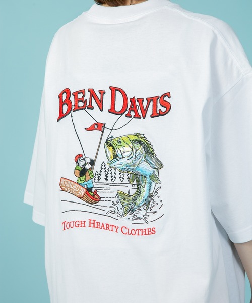 BEN DAVIS(ベンデイビス)の「【BEN DAVIS/ベンデイビス】バック刺繍 ワンポイントブランドロゴ Tシャツ Y2K(Tシャツ/カットソー・メンズ・ライトパープル/ホワイト/ホワイト系その他/カーキ・SMALL/MEDIUM/LARGE/X-LARGE)」の3枚目の写真