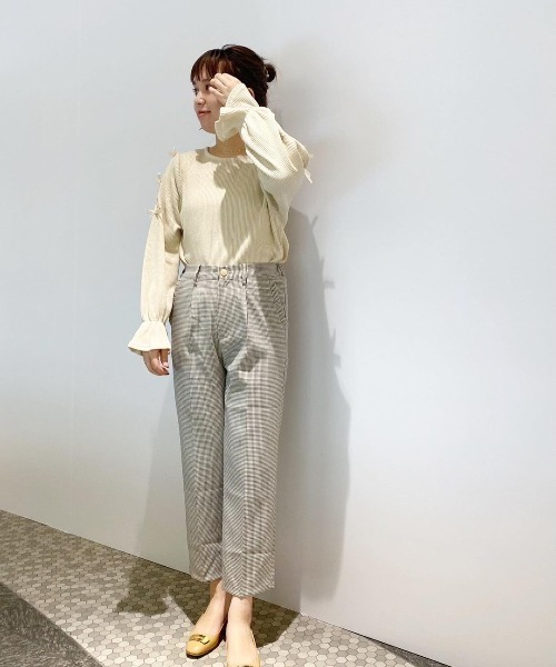 flower（フラワー）の「スパークルチェックパンツ（その他パンツ・レディース・ブラック/イエロー・FREE）」の16枚目の写真