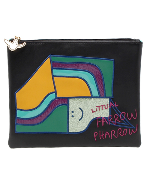 SLY(スライ)の「MARK GONZALES×SLY MINI CLUTCH(ショルダーバッグ・レディース・ブラック/ホワイト・FREE)」の13枚目の写真