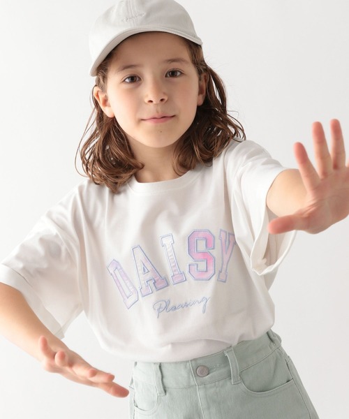 GLOBAL WORK（グローバルワーク）の「ヘビロッTEE／ワイド半袖/162622（Tシャツ/カットソー・キッズ・ダークグレー/ホワイト系その他2/ホワイト/ホワイト系その他3/オフホワイト/グリーン/ホワイト系その他・150cm/120cm/110cm/140cm/160cm/100cm/130cm）」の15枚目の写真