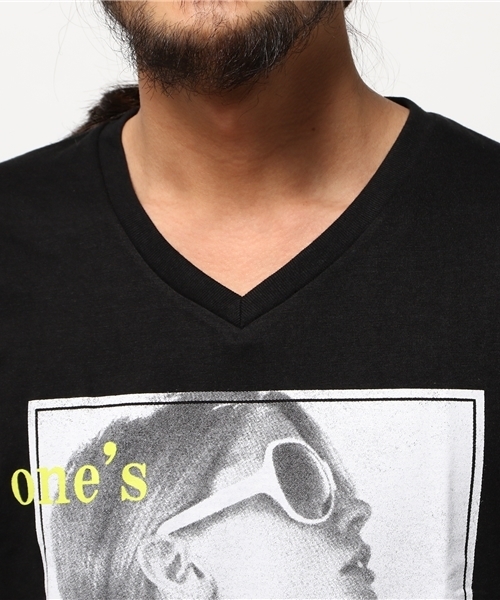 VENCEEXCHANGE(ヴァンスエクスチェンジ)の「レディーフォトプリント半袖Tシャツ(Tシャツ/カットソー・メンズ・オフホワイト/ブラック・SMALL/LARGE/MEDIUM)」の6枚目の写真