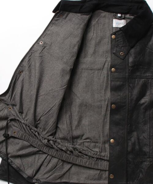 yoused play vintage（ユーズド プレイ ヴィンテージ）の「LEATHER DRIVERS（その他アウター・メンズ・ブラック・S/M）」の2枚目の写真