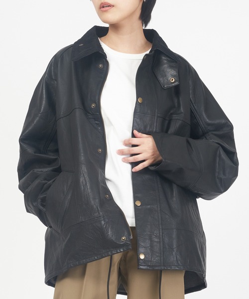 yoused play vintage（ユーズド プレイ ヴィンテージ）の「LEATHER DRIVERS（その他アウター・メンズ・ブラック・S/M）」の11枚目の写真