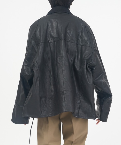 yoused play vintage（ユーズド プレイ ヴィンテージ）の「LEATHER DRIVERS（その他アウター・メンズ・ブラック・S/M）」の10枚目の写真