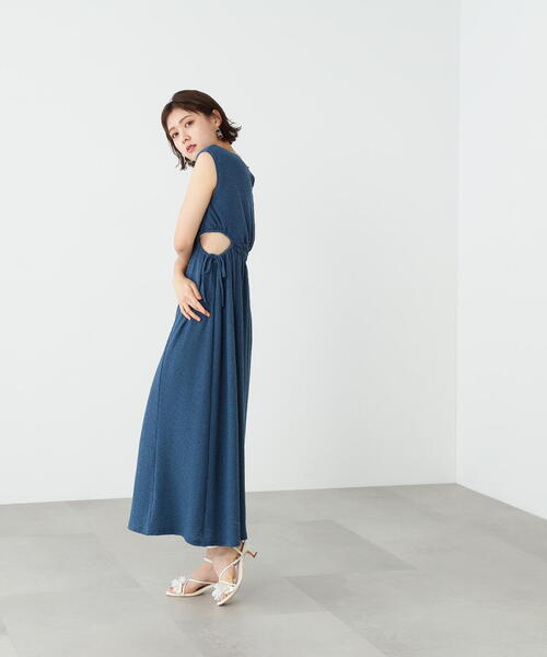 JILL by JILL STUART(ジルバイジルスチュアート)の「◇ハダミセギンガムカットソーワンピース(ワンピース・レディース・ライトグリーン/ブラック/ブラック系その他・FREE)」の16枚目の写真