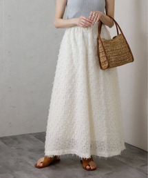 Per sist ence/パーシエンス フリンジジャガードギャザースカート