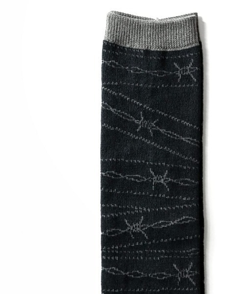 TENBOX(テンボックス)の「MANASTASH×TENBOX(マナスタッシュ×テンボックス) SOX ソックス(ソックス/靴下・メンズ・ブラック/ホワイト・F)」の3枚目の写真