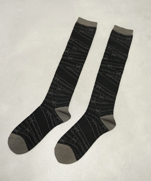 TENBOX(テンボックス)の「MANASTASH×TENBOX(マナスタッシュ×テンボックス) SOX ソックス(ソックス/靴下・メンズ・ブラック/ホワイト・F)」の4枚目の写真