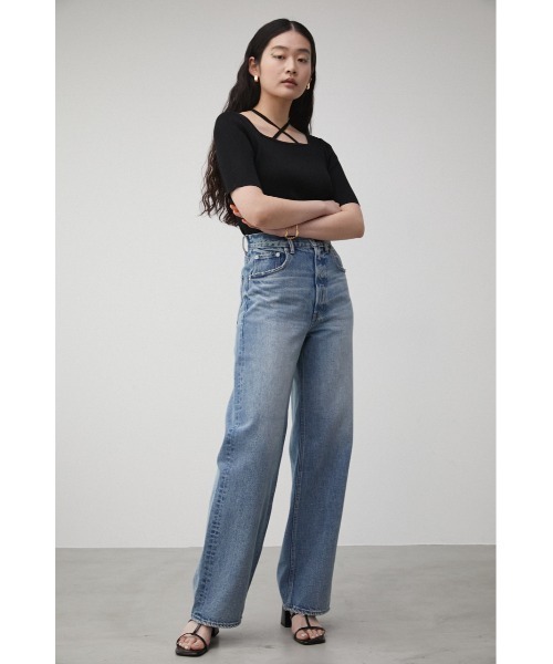 美品　ウール　トップス　デザイン ステッチデザインニットトップス｜WOMEN｜250ISB70-299B｜AZUL
