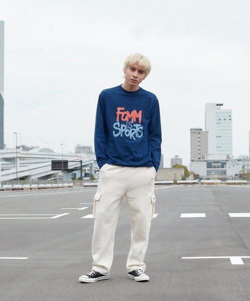 FCMM(エフシーエムエム)の「【日本限定アイテム】FCMM SPORTS L/S TEE/FCMMスポーツロングスリーブT(Tシャツ/カットソー・メンズ・ブルー/ホワイト/グレー・LARGE/MEDIUM)」の9枚目の写真