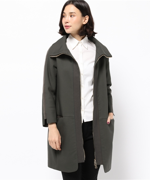 HERNO（ヘルノ）の「【予約】HERNO / Wジップ ハイネック コート