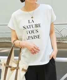 Simplicite | フレンチスリーブロゴTシャツ(Tシャツ/カットソー)