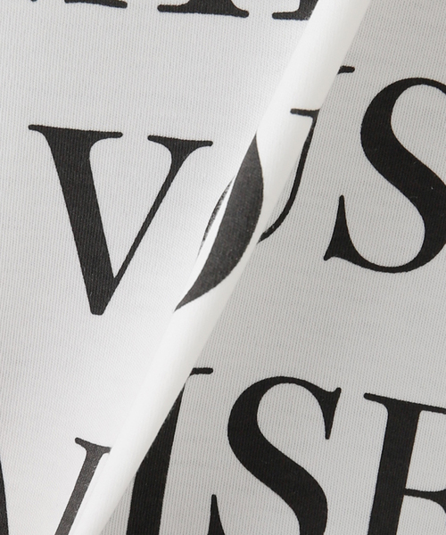 Simplicite（サンプリシテ）の「フレンチスリーブロゴTシャツ（Tシャツ/カットソー・レディース・ホワイト/アイボリー/ネイビー・FREE）」の11枚目の写真