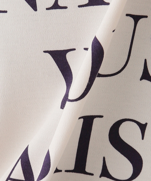 Simplicite（サンプリシテ）の「フレンチスリーブロゴTシャツ（Tシャツ/カットソー・レディース・ホワイト/アイボリー/ネイビー・FREE）」の13枚目の写真