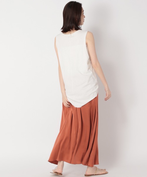 BABYLONE（バビロン）の「BIGアームホールカットソー（Tシャツ/カットソー・レディース・ダークグレー/オフホワイト・フリー）」の15枚目の写真