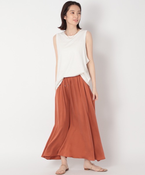 BABYLONE（バビロン）の「BIGアームホールカットソー（Tシャツ/カットソー・レディース・ダークグレー/オフホワイト・フリー）」の17枚目の写真