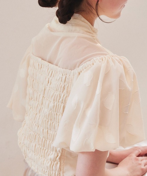 pomiii（ポミー）の「シフォンコルセットブラウス（シャツ/ブラウス・レディース・ピンク/アイボリー・FREE）」の15枚目の写真