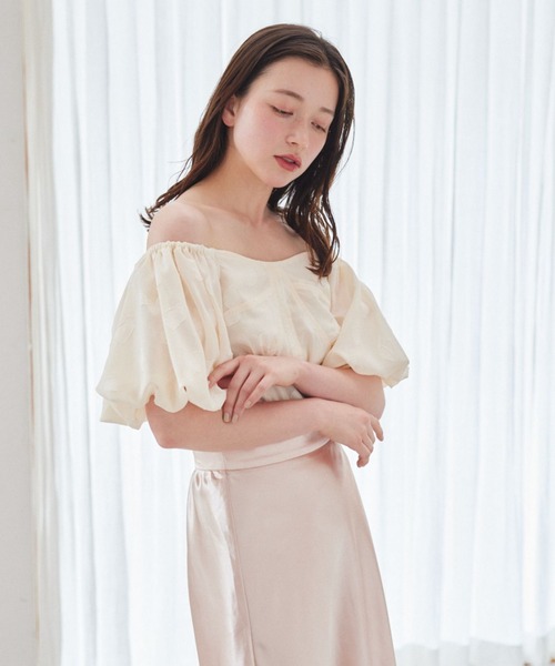pomiii（ポミー）の「シフォンコルセットブラウス（シャツ/ブラウス・レディース・ピンク/アイボリー・FREE）」の7枚目の写真