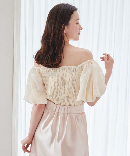 pomiii（ポミー）の「シフォンコルセットブラウス（シャツ/ブラウス・レディース・ピンク/アイボリー・FREE）」の8枚目の写真