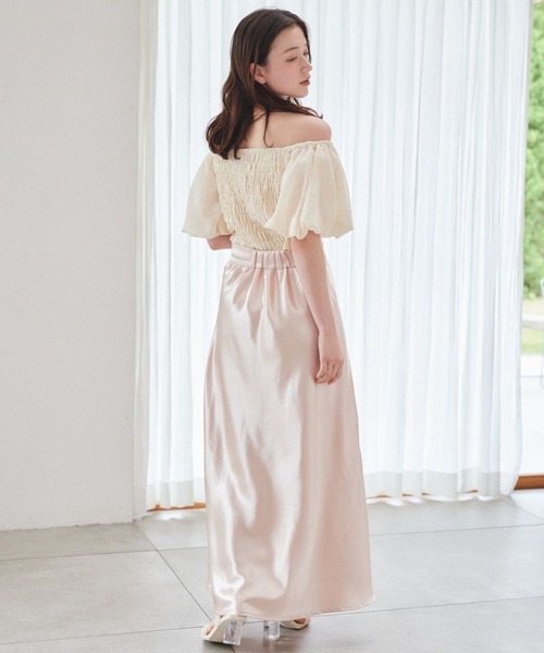 pomiii（ポミー）の「シフォンコルセットブラウス（シャツ/ブラウス・レディース・ピンク/アイボリー・FREE）」の5枚目の写真