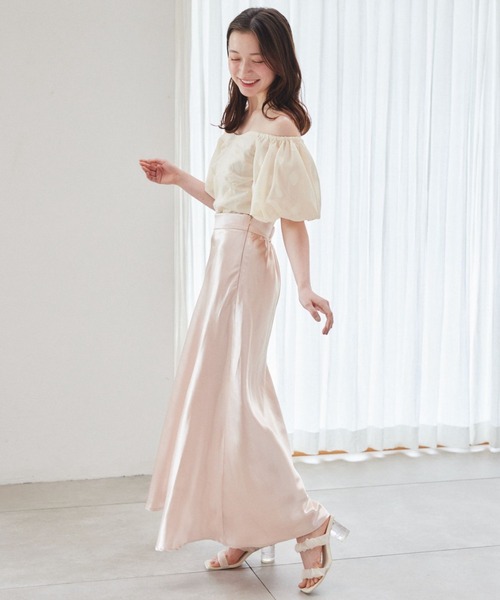 pomiii（ポミー）の「シフォンコルセットブラウス（シャツ/ブラウス・レディース・ピンク/アイボリー・FREE）」の4枚目の写真