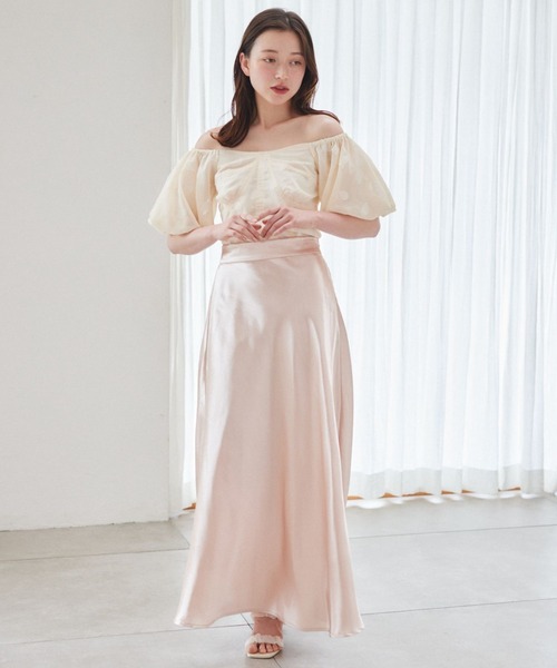 pomiii（ポミー）の「シフォンコルセットブラウス（シャツ/ブラウス・レディース・ピンク/アイボリー・FREE）」の3枚目の写真