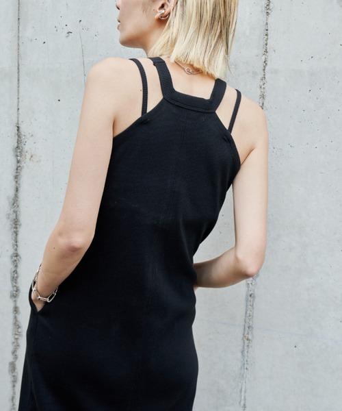 Auntie Rosa Holiday（アンティローザホリデー）の「カップ付きカットリブホルターワンピース（ワンピース・レディース・ブラック/ブラウン/オレンジ・SMALL/MEDIUM）」の21枚目の写真