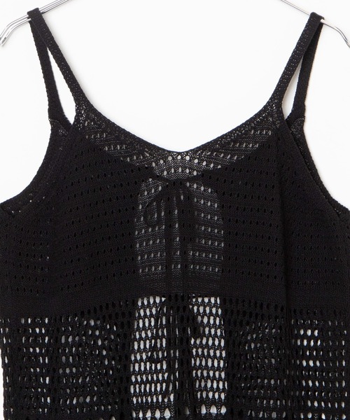 WEGO（ウィゴー）の「WEGO/2WAYクロシェロングジレ（ワンピース・レディース・ブラック/ホワイト・FREE）」の22枚目の写真