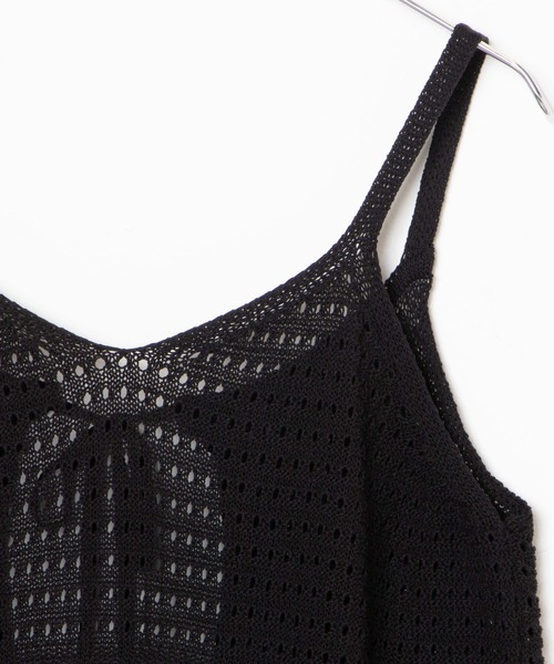 WEGO（ウィゴー）の「WEGO/2WAYクロシェロングジレ（ワンピース・レディース・ブラック/ホワイト・FREE）」の19枚目の写真