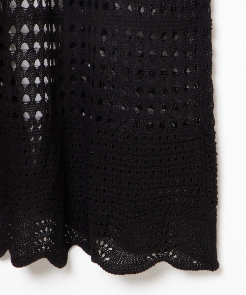 WEGO（ウィゴー）の「WEGO/2WAYクロシェロングジレ（ワンピース・レディース・ブラック/ホワイト・FREE）」の13枚目の写真