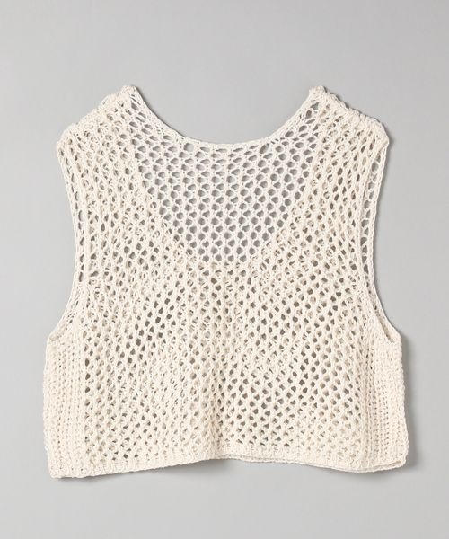 JEANASIS（ジーナシス）の「5GホールメッシュNS/905775（ベスト・レディース・オフホワイト/ブラック/オレンジ/アッシュブラウン・FREE）」の9枚目の写真