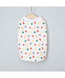 tone（トーン）の「【muum】【抗菌・消臭機能】【UVカット率約90％】美味しそうなお弁当柄　タンクトップ　犬服　猫服(SU)（ペットウェア）」