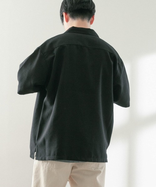 ITEMS URBANRESEARCH（アイテムズ アーバンリサーチ）の「リネンライク ショートスリーブ ネップシャツ（シャツ/ブラウス・メンズ・グリーン/ブルー/ブラック/アイボリー・LARGE/MEDIUM）」の21枚目の写真